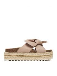 DeeZee Espadryle CT0626-16 Beżowy. Brązowe espadryle damskie DeeZee, bez wzorów, z materiału, bez obcasa. Za 139.99 zł.