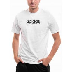 Koszulka Mężczyzna adidas T-shirt Bluzka Sportowa Treningowa Bawełniana r. S. Białe t-shirty męskie Adidas, l, z bawełny, bez ramiączek, na fitness i siłownię. Za 127.00 zł.