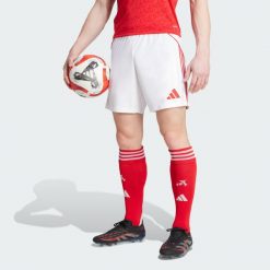 Szorty Arsenal 25/26 Home. Białe szorty męskie Adidas, bez kołnierzyka. Za 199.00 zł.