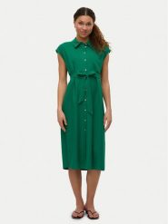 Vero Moda Sukienka koszulowa Mymilo 10282532 Zielony Regular Fit. Zielone sukienki damskie Vero Moda, s, bez wzorów, z wiskozy, bez kołnierzyka, bez ramiączek, koszulowe. Za 159.99 zł.