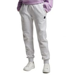 Spodnie turystyczne damskie Superdry Code Tech. Szare spodnie dresowe damskie Superdry., na lato, bez wzorów, z bawełny. W wyprzedaży za 145.00 zł.