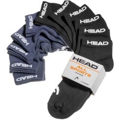 Skarpety Head Elements Sneaker Socks 11 szt. Czarno-granatowy Mix 43-46. Niebieskie skarpetki damskie HEAD, bez wzorów. Za 186.99 zł.