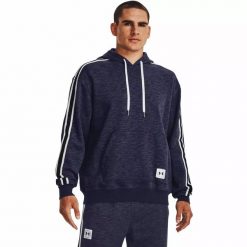Bluza męska Under Armour Essential Heritage Fleece HD. Niebieskie bluzy bez kaptura męskie Under Armour, m. Za 149.99 zł.