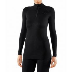 Damska koszulka Falke manches longues Maximum Warm. Czarne t-shirty damskie Falke, xs, bez wzorów, z elastanu, bez kołnierzyka. Za 503.25 zł.