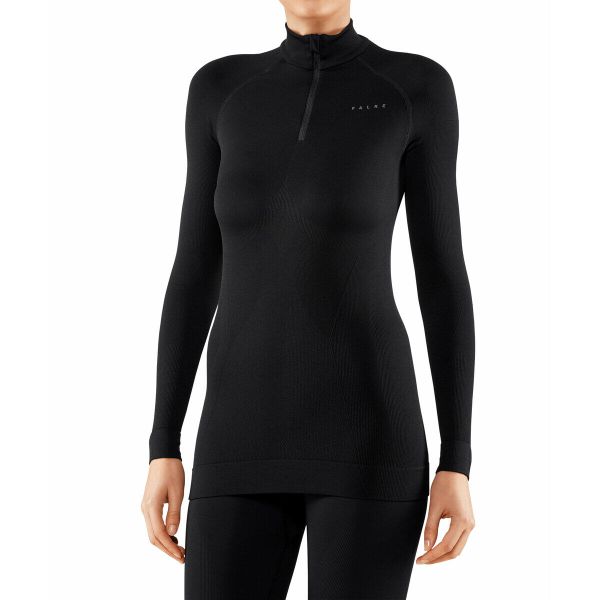 Damska koszulka Falke manches longues Maximum Warm. Czarne t-shirty damskie Falke, xs, bez wzorów, z elastanu, bez kołnierzyka. Za 503.25 zł.