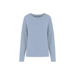 Bluza damska Kariban Loose. Niebieskie bluzy bez kaptura damskie KARIBAN, l, z bawełny. Za 147.00 zł.