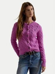 Polo Ralph Lauren Kardigan 211972104510 Różowy Slim Fit. Czerwone kardigany damskie Polo Ralph Lauren, s, bez wzorów, z wełny. Za 1,199.00 zł.