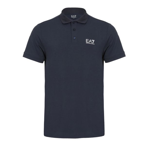Koszulka męska polo t shirt sportowy Emporio Armani. Niebieskie koszulki polo męskie Emporio Armani, l, bez wzorów, z bawełny, bez ramiączek. Za 219.00 zł.