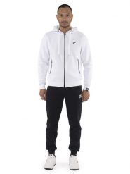 Bluza wygodny z bawełna z kaptur na co dzień. Niebieskie bluzy z kapturem męskie LEONE 1947 APPAREL, m, z bawełny. Za 383.11 zł.