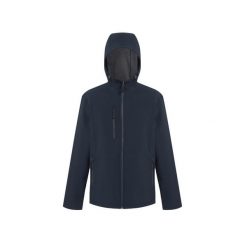 Kurtka wodoodporna z kapturem Regatta Navigate. Niebieskie kurtki damskie Regatta, na lato, bez wzorów, sportowe, z kapturem. Za 268.50 zł.