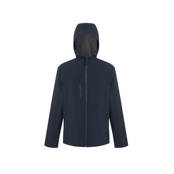 Kurtka wodoodporna z kapturem Regatta Navigate. Niebieskie kurtki damskie Regatta, na lato, bez wzorów, sportowe, z kapturem. Za 268.50 zł.