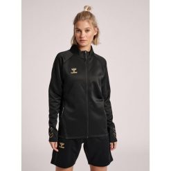 Bluza do piłki ręcznej damska Hummel Cima XK zapinana na zamek. Czarne bluzy bez kaptura damskie HUMMEL, l, z dresówki. W wyprzedaży za 232.50 zł.