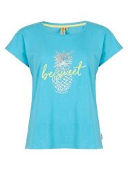 Roadsign Koszulka w kolorze błękitnym rozmiar: L. Niebieskie bluzki damskie Roadsign, l, bez wzorów, z bawełny, bez kołnierzyka, bez ramiączek. Za 30.99 zł.