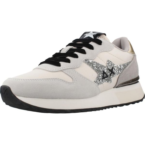 Buty SUN68 STARGIRL GLITTER LOGO Biały. Białe obuwie trekkingowe damskie SUN68. Za 416.99 zł.