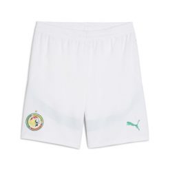 Męskie szorty Senegal 2025 PUMA White Sport Green. Białe szorty męskie Puma, bez kołnierzyka. Za 199.00 zł.