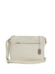 Anna Morellini Skórzana torebka "Orlanda" w kolorze kremowym - 29 x 23 x 12 cm rozmiar: onesize. Brązowe torebki klasyczne damskie Anna Morellini, bez wzorów, z materiału, bez dodatków. Za 260.99 zł.