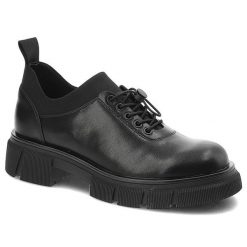 Czarne Półbuty Artiker Wygodne Skórzane Buty Damskie. Czarne półbuty damskie Artiker, bez wzorów, ze skóry, eleganckie, bez obcasa, na płaskiej podeszwie. Za 297.99 zł.