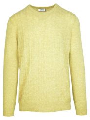 Malo Optimum Sweter w kolorze jasnożółtym rozmiar: XL. Żółte swetry męskie Malo Optimum, xl, bez wzorów, z kaszmiru, bez kołnierzyka. Za 382.99 zł.