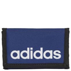 Adidas Lineaire składany portfel, 13 x 25,5 cm. Niebieskie portfele damskie Adidas, bez wzorów, z materiału. Za 42.99 zł.