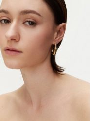 Guess Kolczyki JUBE05 160JW Złoty. Żółte kolczyki damskie Guess, metalowe. Za 169.99 zł.