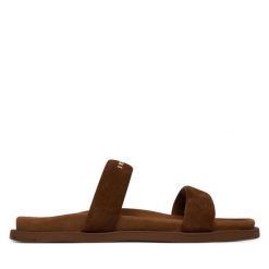 Klapki Inuikii. Brązowe klapki damskie Inuikii, bez wzorów, bez obcasa. Za 839.99 zł.