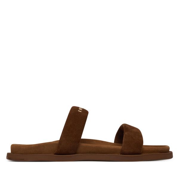 Klapki Inuikii. Brązowe klapki damskie Inuikii, bez wzorów, bez obcasa. Za 839.99 zł.