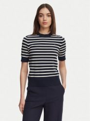 Tommy Hilfiger Sweter WW0WW49705 Granatowy Slim Fit. Niebieskie swetry klasyczne damskie Tommy Hilfiger, xs, z syntetyku, bez kołnierzyka. Za 369.99 zł.