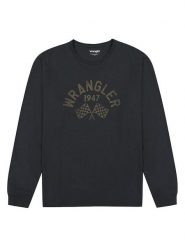 Wrangler Bluza w kolorze antracytowym rozmiar: XL. Czarne bluzy bez kaptura męskie Wrangler, xl, z bawełny. Za 109.78 zł.