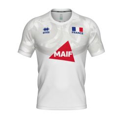 Koszulka treningowa Francji 2025/26. Białe t-shirty sportowe męskie ERREA, l, z materiału, bez ramiączek, na fitness i siłownię. Za 258.00 zł.