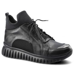 Czarne Sneakersy Damskie Artiker Wygodne Półbuty. Czarne półbuty damskie Artiker, bez wzorów, ze skóry, sportowe, bez obcasa, na platformie. Za 249.00 zł.