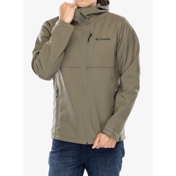 Kurtka softshell męska Columbia Ascender II Hooded Softshell Jacket. Zielone kurtki męskie Columbia, m, bez wzorów, z softshellu, bez kaptura. Za 371.99 zł.