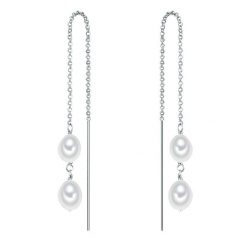 Valero Pearls Kolczyki wiszące z perłą srebro wysokiej próby Perła hodowlana słodkowodna srebrny 1 ct Damski. Szare kolczyki damskie Valero Pearls, z perłą, srebrne. Za 199.99 zł.
