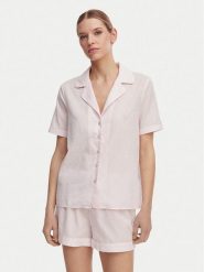 Guess Piżama O6GX00 WN011 Różowy jasny Regular Fit. Czerwone piżamy damskie Guess, s, z aplikacjami, z bawełny, bez ramiączek. Za 394.99 zł.