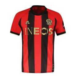 Koszulka domowa OGC Nice 2024/2025. Czarne t-shirty sportowe męskie Le Coq Sportif, m, z elastanu, bez ramiączek, do piłki nożnej. Za 426.50 zł.
