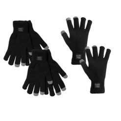 Rękawiczki termiczne I-touch 4 pary. Czarne rękawiczki damskie HEAT KEEPER, bez wzorów, z poliamidu. Za 182.50 zł.