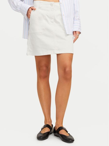 JJXX Spódnica mini Kendal 12266762 Écru Regular Fit. Spódniczki damskie JJXX, xs, bez wzorów, z bawełny, mini. Za 79.99 zł.