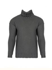 La Haine Inside Us Sweter | LM278 | Mężczyzna | Szary. Szare swetry męskie La Haine Inside Us, m, bez wzorów, z poliesteru, bez kołnierzyka. W wyprzedaży za 479.00 zł.
