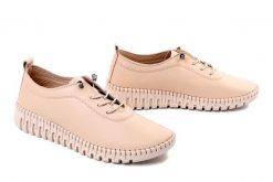 T.SOKOLSKI OG 4000 BEIGE beżowy, półbuty damskie. Brązowe półbuty damskie T.Sokolski, bez wzorów, ze skóry, bez obcasa. Za 199.99 zł.