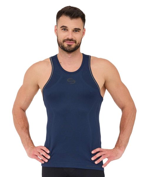 Koszulka męska na ramiączkach Brubeck FITNESS. Czarne t-shirty sportowe męskie Brubeck, m, z materiału, bez ramiączek, do biegania. Za 49.99 zł.
