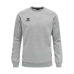 Bluza piłkarska męska Hummel Move Grid bawełniana. Szare bluzy bez kaptura męskie HUMMEL, m, z bawełny. Za 232.95 zł.