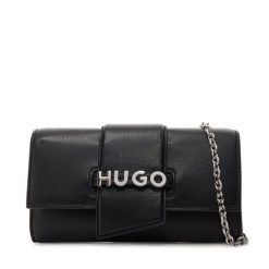 Torebka HUGO. Czarne torebki klasyczne damskie Hugo, bez wzorów, wizytowe, bez kołnierzyka, bez ramiączek. Za 329.99 zł.