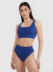 4F Góra od bikini damska - granatowa S. Niebieskie bikini damskie 4f, bez wzorów. W wyprzedaży za 49.99 zł.