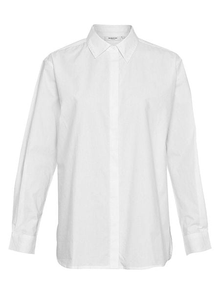 MOSS COPENHAGEN Koszula "Olisa" w kolorze białym rozmiar: XL. Białe koszule damskie MOSS COPENHAGEN, xl, bez wzorów, z bawełny, bez kołnierzyka, bez ramiączek. Za 105.63 zł.