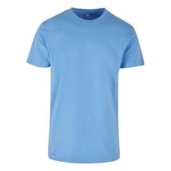 Bawełniana Koszulka Unisex Dla Dorosłych Z Okrągłym Dekoltem. Szare bluzki damskie BUILD YOUR BRAND, xl, bez wzorów, z bawełny, sportowe, bez kołnierzyka, bez ramiączek. Za 57.99 zł.