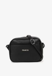 Czarna Torebka na Ramię Ozdobiona Napisem Dolarrea. Czarne shopper bag damskie Born2be, bez wzorów, na ramię, bez dodatków. Za 59.99 zł.