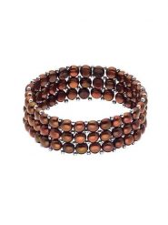 Mitzuko Bransoletka perłowa w kolorze brązowym rozmiar: onesize. Brązowe bransoletki damskie Mitzuko, srebrne. Za 347.99 zł.