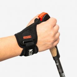 Paski - rękawiczki do kijków do nordic walking Kiprun NW P900. Czarne paski damskie NEWFEEL, bez wzorów, z neoprenu, sportowe. Za 69.99 zł.
