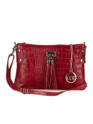 Mia Tomazzi Skórzana torebka "Abano" w kolorze czerwonym - 23 x 16 x 2 cm rozmiar: onesize. Czerwone torebki klasyczne damskie Mia Tomazzi, bez wzorów, z materiału, bez dodatków. Za 152.99 zł.