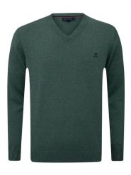 SIR RAYMOND TAILOR Sweter "Los Angeles" w kolorze zielonym rozmiar: M. Zielone swetry męskie Sir Raymond Tailor, m, bez wzorów, z bawełny, bez kołnierzyka. Za 135.81 zł.