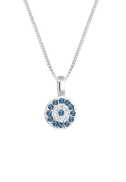 Elli Damski wisiorek Evil Eye z kryształami ze srebra próby 925 sterling silver Naszyjniki 1 ct. Szare naszyjniki damskie Elli, na imprezę, srebrne. Za 261.49 zł.